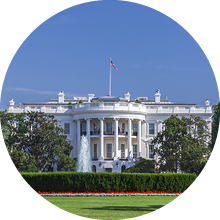 White House on a Clear Sky