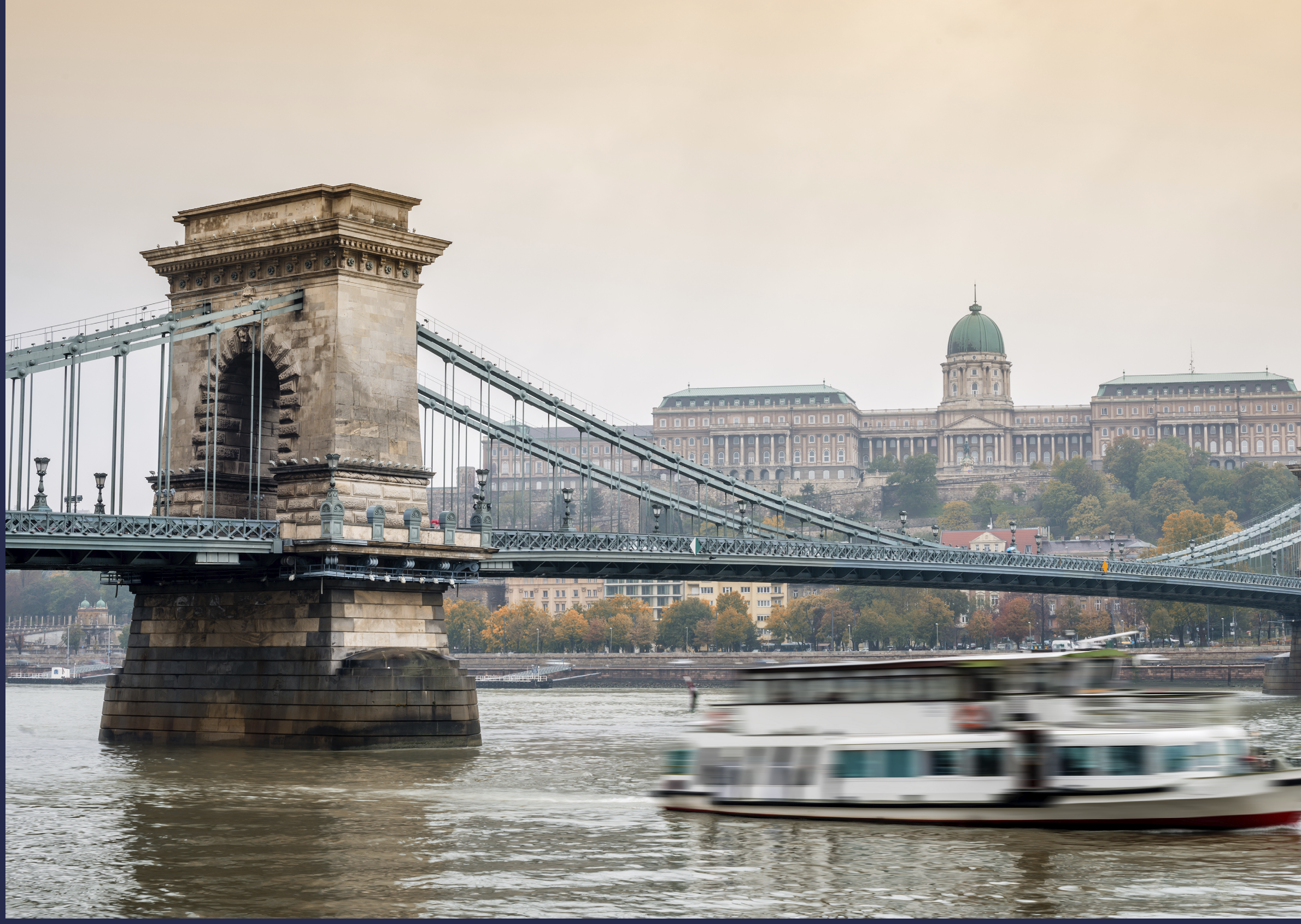 Chain bridge and the Budapest