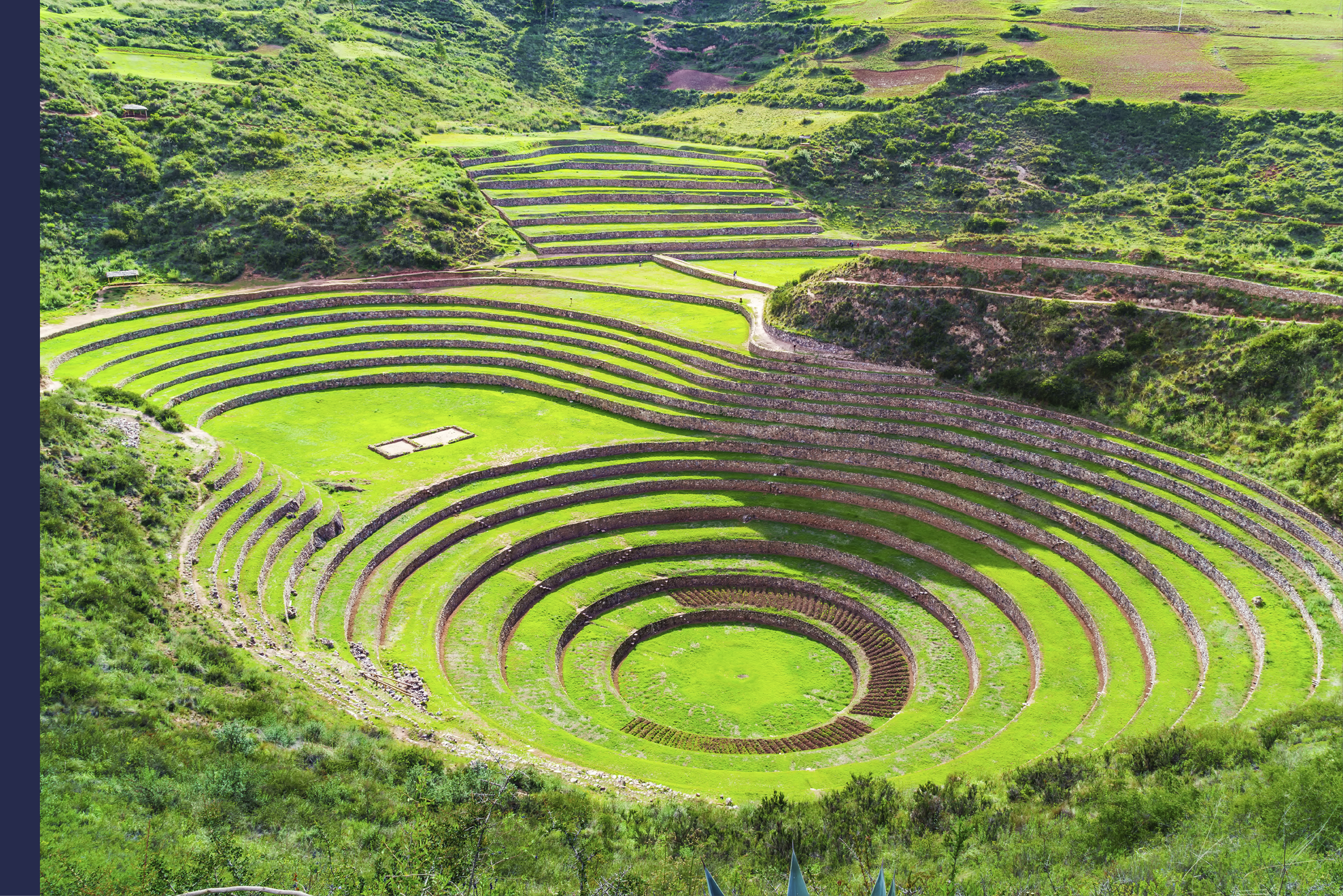 Moray, the Incan agricultural laboratory at Sacred Valley of the Incas in Peru