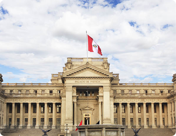 Palace of Justice in Lima, Peru. Location of the Supreme Court of Peru.