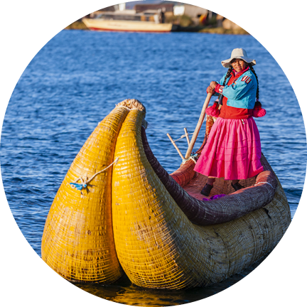 Uros are a pre-Incan people that live on forty-two self-fashioned floating island in Lake Titicaca Puno, Peru and Bolivia. They form three main groups: Uru-Chipayas, Uru-Muratos and the Uru-Iruitos. The latter are still located on the Bolivian side of Lake Titicaca and Desaguadero River. The Uros use bundles of dried totora reeds to make reed boats (balsas mats), and to make the islands themselves. The Uros islands at 3810 meters above sea level are just five kilometers west from Puno port.http://bem.2be.pl/IS/peru_380.jpg